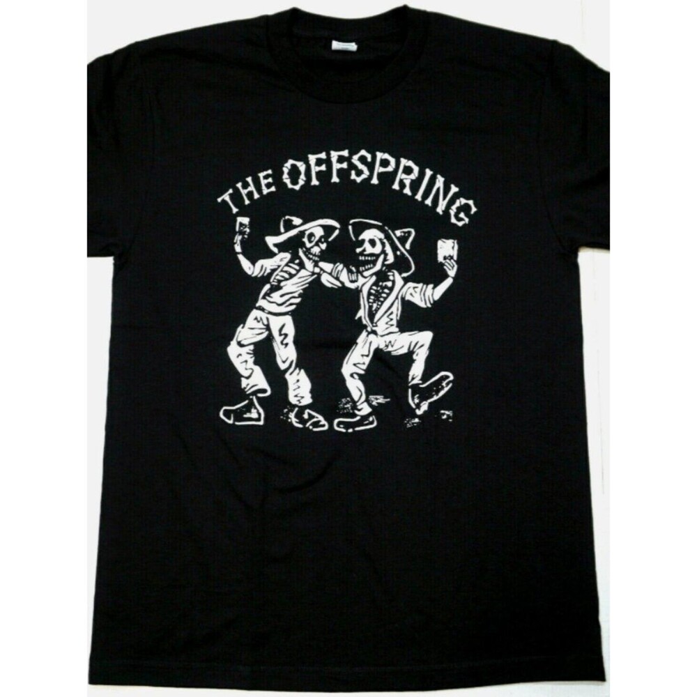 RARE THE OFFSPRING 100% COTTON SCREENPRINT BLACK ART GRAPHIC TEE XXL